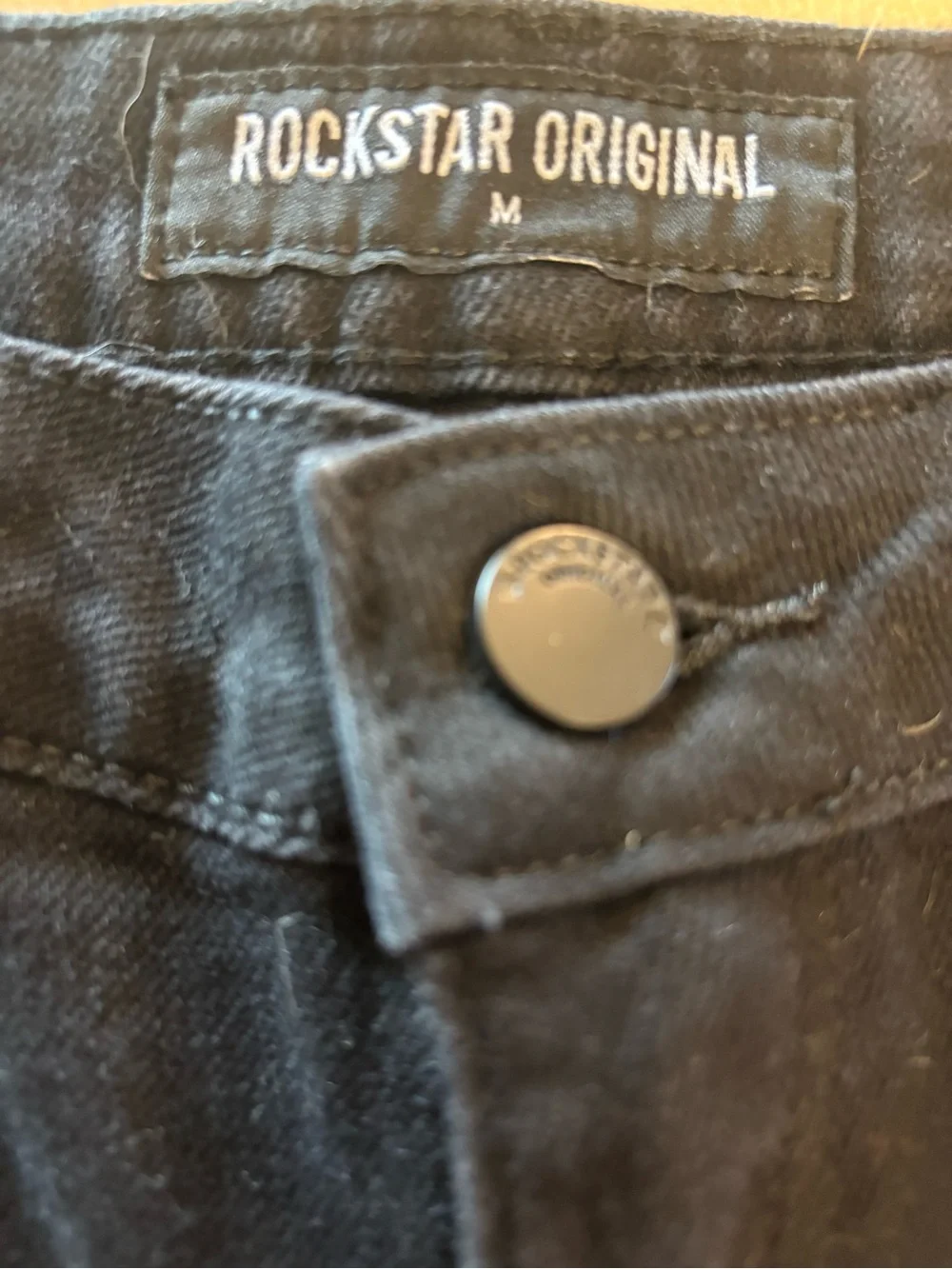Rockstar Original Black Button-Front Jeans
